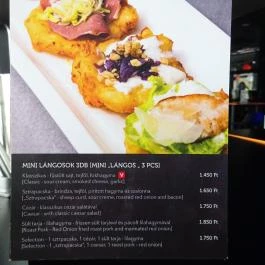 Mini Bar Budapest, Budapest - Étlap/itallap