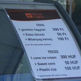 Mirage Café Budapest - Étlap/itallap