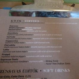 Mitzi. - Kortárs Kávéház & Bár Budapest - Étlap/itallap