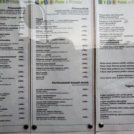 Mix-R Pizza - Zugló Budapest - Étlap/itallap