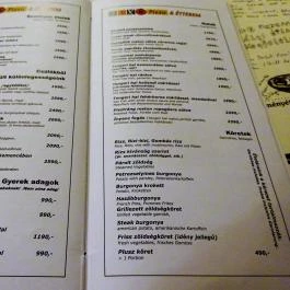 Mix-R Pizza - Zugló Budapest - Étlap/itallap