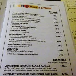 Mix-R Pizza - Zugló Budapest - Étlap/itallap