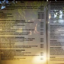 Mókus Sörkert - Étterem & Terasz Budapest - Étlap/itallap