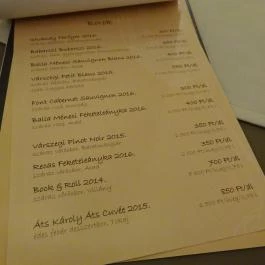 Mon Amie Kávézó, Cukrászda & Borbár Budapest - Étlap/itallap