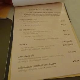 Mon Amie Kávézó, Cukrászda & Borbár Budapest - Étlap/itallap