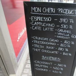 Mon Chéri Coffee Shop Budapest - Étlap/itallap