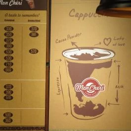 Mon Chéri Coffee Shop Budapest - Étlap/itallap
