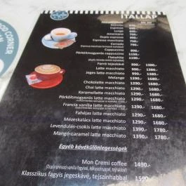 Mon Crémi - Lurdy Ház Budapest - Étlap/itallap