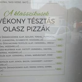 Monaco Étterem, Cegléd - Étlap/itallap