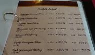 Habsburg Étterem Bikal - Étlap/itallap
