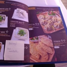 Mongol Jurta Budapest - Étlap/itallap