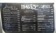 Montázs Art Café Budapest - Étlap/itallap