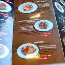 Montenegroi Gurman Bistro - Rákóczi út Budapest - Étlap/itallap