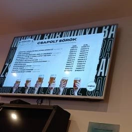 Monyo bár, Szeged - Étlap/itallap