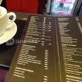 Mood Indigo Art Café Budapest - Étlap/itallap