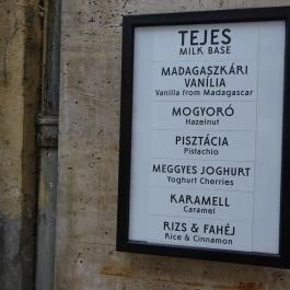 Moritz Eis - Hollán Ernő utca Budapest - Étlap/itallap