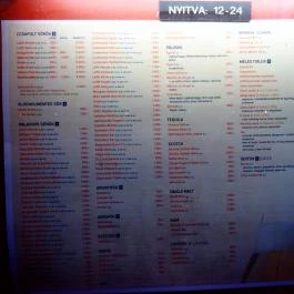 Mosselen Étterem Budapest - Étlap/itallap