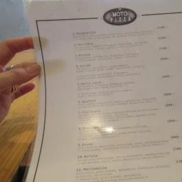 Moto Pizza Budapest - Étlap/itallap