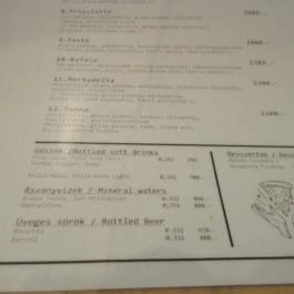 Moto Pizza Budapest - Étlap/itallap