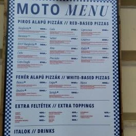 MOTO Pizza Oktogon Budapest - Étlap/itallap
