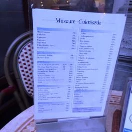 Múzeum Kávéház & Étterem Budapest - Étlap/itallap