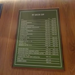 My Green Cup Budapest - Étlap/itallap