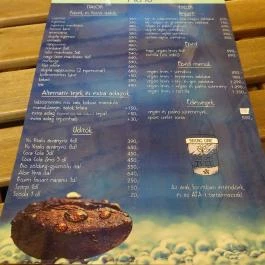 Broadcafe, Budapest - Étlap/itallap