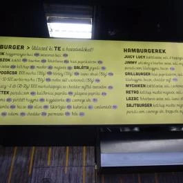 MyBurger - Auchan, Székesfehérvár - Étlap/itallap