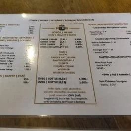 Na, ez az! - Bajor Sör Shop - Bazilika Budapest - Étlap/itallap