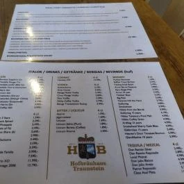 Na, ez az! - Bajor Sör Shop - Bazilika Budapest - Étlap/itallap