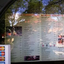 Nádas Étterem, Agárd - Étlap/itallap