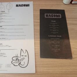 Nagomi Budapest - Étlap/itallap