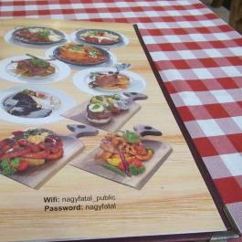 Nagy Fatál Konyhája Budapest - Étlap/itallap