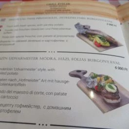 Nagy Fatál Konyhája Budapest - Étlap/itallap
