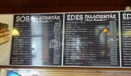 Nagyi Palacsintázója - Szentendrei út Budapest - Étlap/itallap