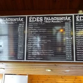 Nagyi Palacsintázója - Szentendrei út Budapest - Étlap/itallap