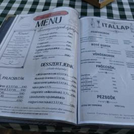 Nánási Étterem Budapest - Étlap/itallap