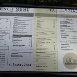 Nándori Brunch & Bistro Budapest - Étlap/itallap