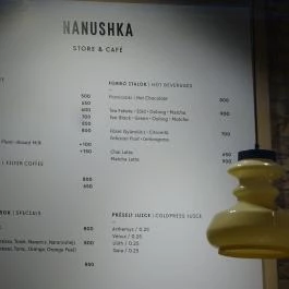 Nanushka Store & Café Budapest - Étlap/itallap