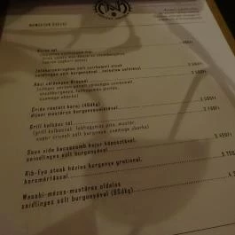 Napfény Műterem Szeged - Étlap/itallap