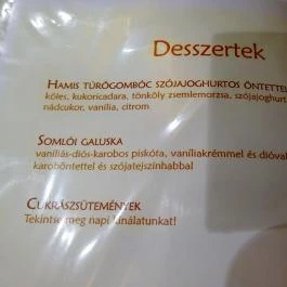 Napfényes Étterem & Pizzéria Budapest - Étlap/itallap