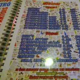 Napközi Bisztró Budapest - Étlap/itallap