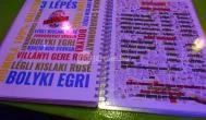 Napközi Bisztró Budapest - Étlap/itallap