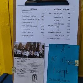 Napocska Kávézó Budapest - Étlap/itallap