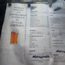 Napoleon Café Budapest - Étlap/itallap