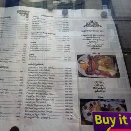 Napoleon Café Budapest - Étlap/itallap