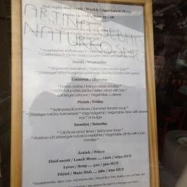 Napos Oldal Vegetáriánus Étterem Budapest - Étlap/itallap