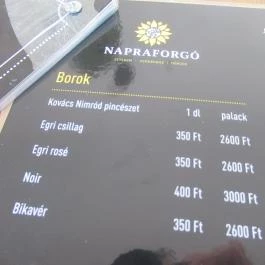 Napraforgó Vendégház étterme Demjén - Egyéb