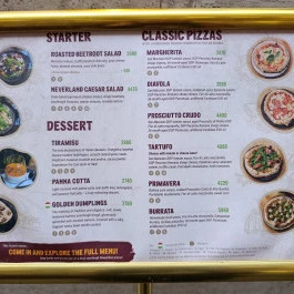 Neverland Bar Escape Room Pizzeria, Budapest - Étlap/itallap