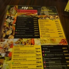 New York Café & Bistro Szolnok - Étlap/itallap